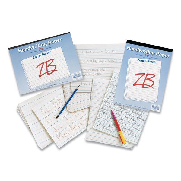 Pacon Multi-Program Handwriting Paper, 30 lb, 3/4" Long Rule, Two-Sided, 8 x 10.5,500PK ZP2609